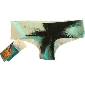 Amara Seamless Palm Tree Bikini Bottoms M | Made in NYC | NWT Swimwear